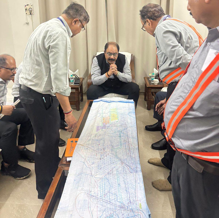 WCL CMD & Director Technical visit Saoner Mine No 1